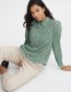Blouse Byjosa Puff Ming Green Mix