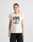 T-shirt Visby Beach Palm Whisper White