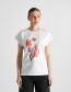 T-shirt Visby Fantasy Flower Bouquet White