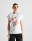 T-shirt Visby Fantasy Flower Bouquet White