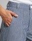 jeans met witte en blauwe streep van bio katoen