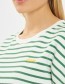 Top Forever Stripe Green