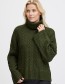 Trui Col Frbeverly Rifle Green Melange