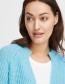Vest Kort Open Frbeverly Ethereal Blue Melange