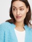 Vest Kort Open Frbeverly Ethereal Blue Melange