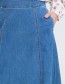 denim rok met zakken 