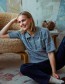 Trui Korte Mouw Frkendra Stripe Asphalt Melange