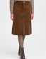 Elegante bruine ribrok van Fransa, ideaal voor een stijlvolle najaarslook.