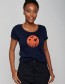 T-shirt Nature Stork Sun Navy