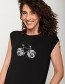 Top Bike Flowers Tender  Zwart