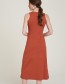 Jurk Mouwloos Wrap Terracotta
