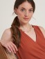 Jurk Mouwloos Wrap Terracotta