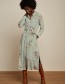 Jurk Valletta Midi Olive Blue Haze