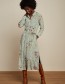 Jurk Valletta Midi Olive Blue Haze