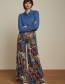 Pantalon Palazzo Border Nightingale Blue