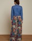 Pantalon Palazzo Border Nightingale Blue