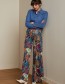 Pantalon Palazzo Border Nightingale Blue