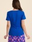 Top Angela Plain Blue