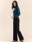 Pantalon Hailey Rib Velour Black