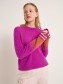 Trui Alpaca Jacquarddetail Plum
