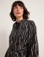 Jurk Wendela Print Irregular Zwart