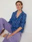 Blouse Cathrina 3/4 Arm Print Irregular Poseidon