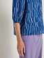 Blouse Cathrina 3/4 Arm Print Irregular Poseidon