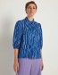Blouse Cathrina 3/4 Arm Print Irregular Poseidon
