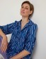 Blouse Cathrina 3/4 Arm Print Irregular Poseidon