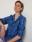 Blouse Cathrina 3/4 Arm Print Irregular Poseidon
