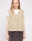 Stylish crème faux fur bodywarmer “Amy” — subtiel en warm op elk outfit.