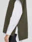 Spencer Poncho Bavalma Olive Night Melange