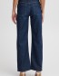 Jeans Pzvega Wide Leg Dark Blue Denim