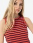 Top Fusio Striped Maroon