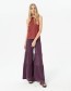 Top Fusio Striped Maroon