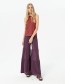 Top Fusio Striped Maroon