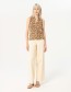 Mouwloze Top Tibu Geo Khaki
