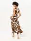 Mouwloze Lange Jurk Tice Olive