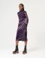 Jurk Alvi Midi Perkins Collar Morado