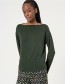 Longsleeve Nebu Boat Neck Verde