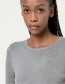 Trui Fine Round Neckline Grijs