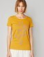 T-shirt Tendrils Ochre
