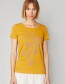 T-shirt Tendrils Ochre