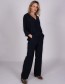 Pantalon Crepe Mets Navy