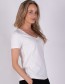 T-shirt V-hals Seattle Wit