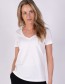 T-shirt V-hals Seattle Wit