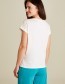 T-shirt Flower Frame Wit