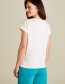 T-shirt Flower Frame Wit