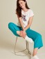T-shirt Flower Frame Wit