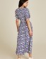 Jurk Lang Maze Blue
